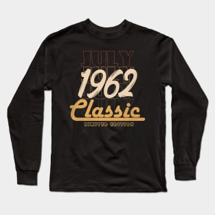 july 1962 birthday Long Sleeve T-Shirt